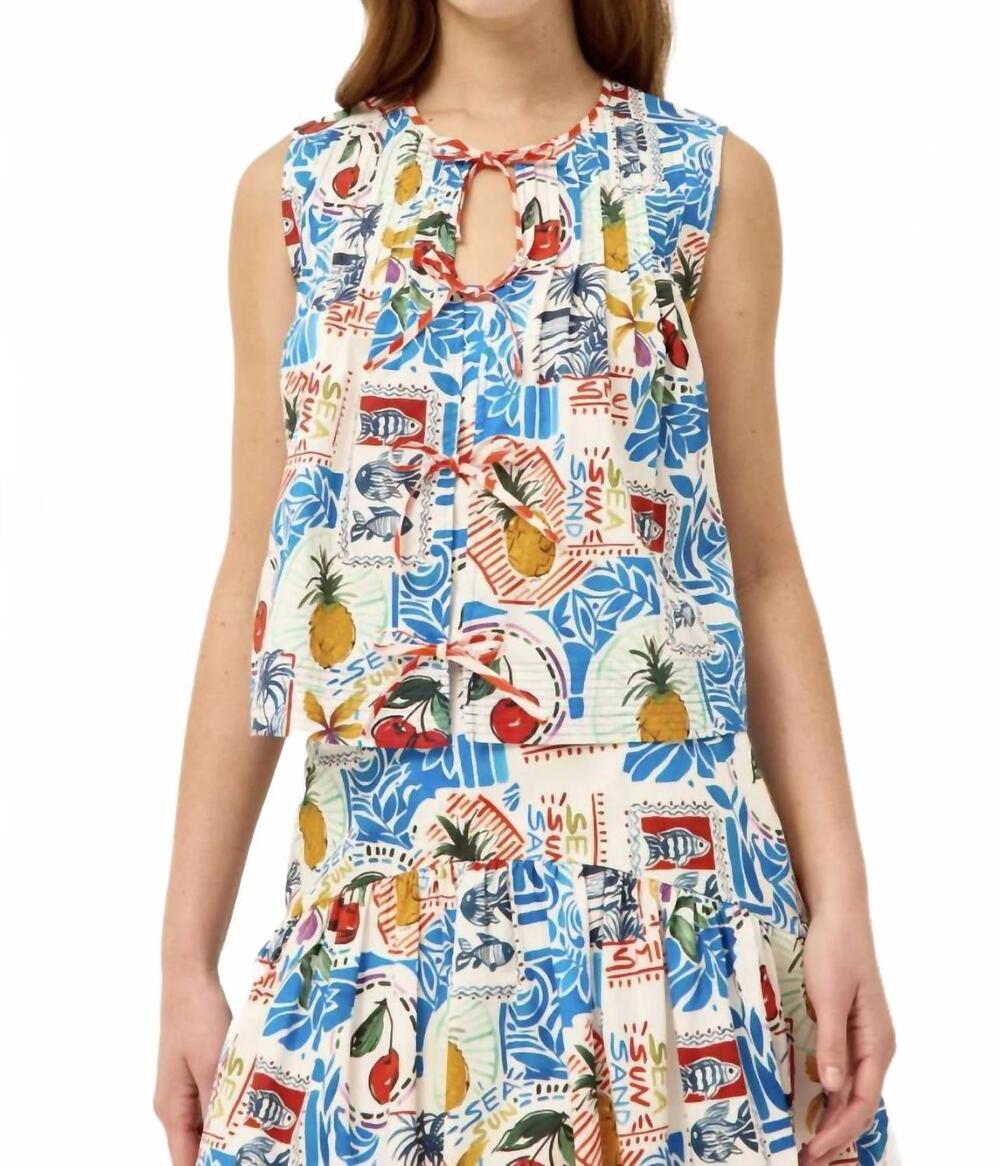 NEW MARIE OLIVER romina top in postcard